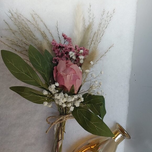 ⭐️2/$30 Vase Dried Flowers Bouquet, Hand made, Pampas Grass, artificial Flower - Picture 6 of 9
